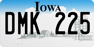 IA license plate DMK225