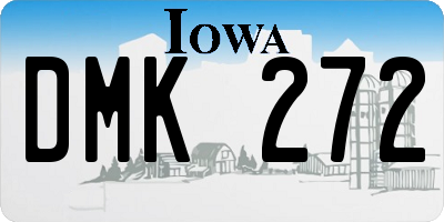 IA license plate DMK272