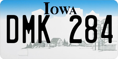 IA license plate DMK284