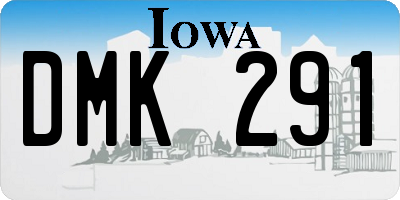 IA license plate DMK291