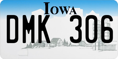 IA license plate DMK306