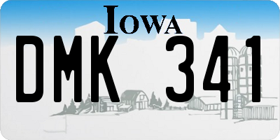 IA license plate DMK341