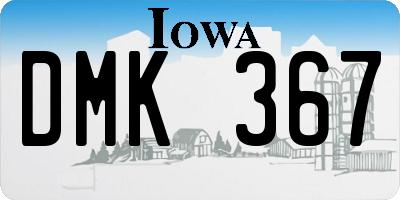 IA license plate DMK367
