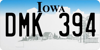 IA license plate DMK394