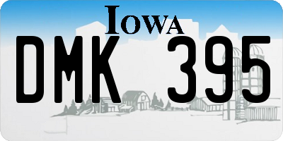 IA license plate DMK395