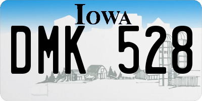 IA license plate DMK528