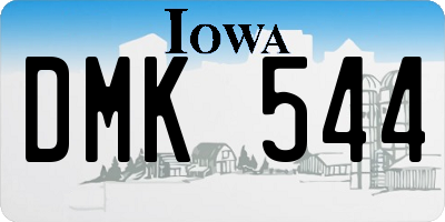 IA license plate DMK544
