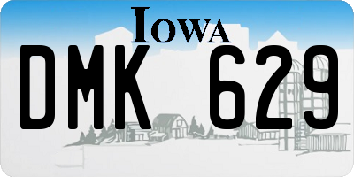IA license plate DMK629