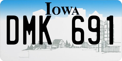 IA license plate DMK691