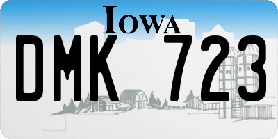 IA license plate DMK723