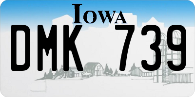 IA license plate DMK739