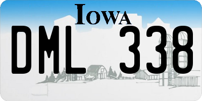 IA license plate DML338