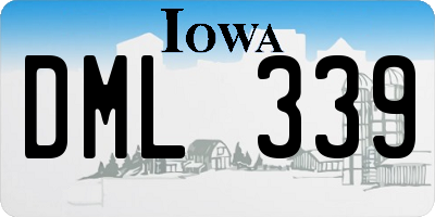 IA license plate DML339