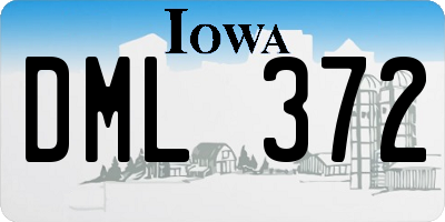 IA license plate DML372