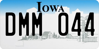 IA license plate DMM044