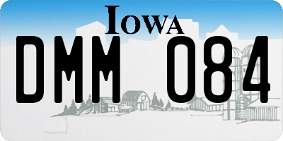 IA license plate DMM084