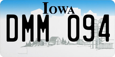 IA license plate DMM094
