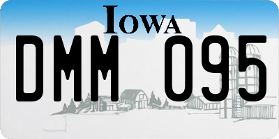 IA license plate DMM095