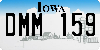 IA license plate DMM159