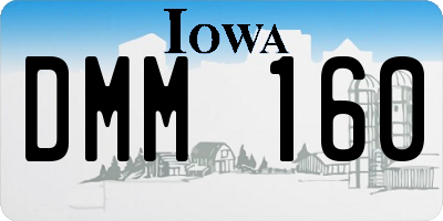 IA license plate DMM160