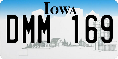 IA license plate DMM169