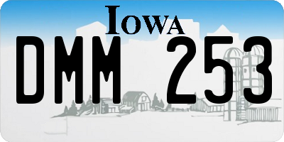IA license plate DMM253