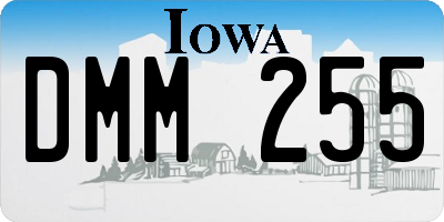 IA license plate DMM255