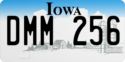 IA license plate DMM256