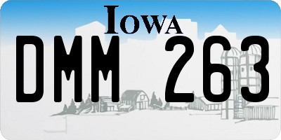 IA license plate DMM263