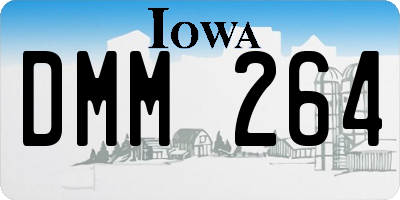 IA license plate DMM264