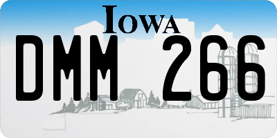 IA license plate DMM266