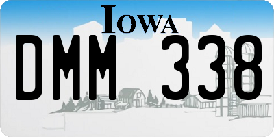IA license plate DMM338
