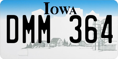 IA license plate DMM364