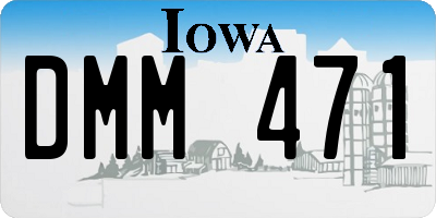 IA license plate DMM471
