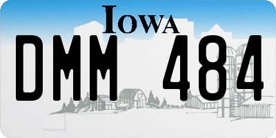 IA license plate DMM484