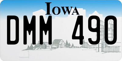 IA license plate DMM490