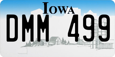 IA license plate DMM499