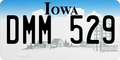 IA license plate DMM529