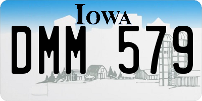IA license plate DMM579