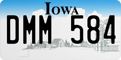 IA license plate DMM584