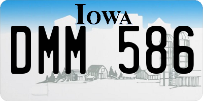 IA license plate DMM586