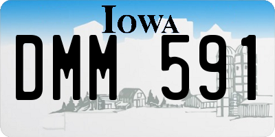 IA license plate DMM591