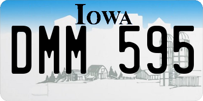 IA license plate DMM595