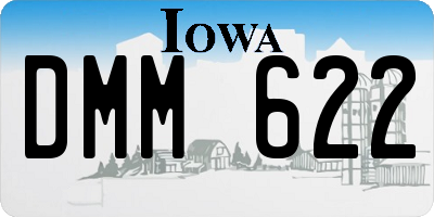 IA license plate DMM622