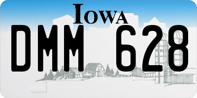 IA license plate DMM628