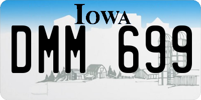 IA license plate DMM699