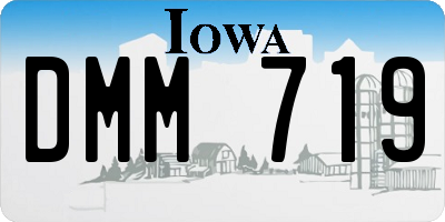 IA license plate DMM719