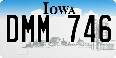 IA license plate DMM746