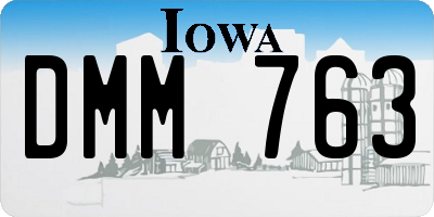 IA license plate DMM763