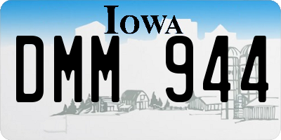 IA license plate DMM944